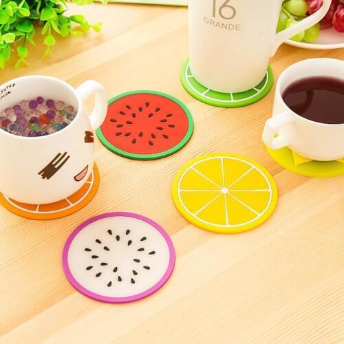 1 Piece Silicone Dining Table Placemat Coaster Kitchen Accessory Mat Cup Bar Mug Fruit Drink Pads