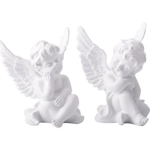 Modern Abstract Sculpture Figurine White Eros Cupid Angel Office Home Decoration Art Resin Decoration Craft Bar Cafe Gifts 9