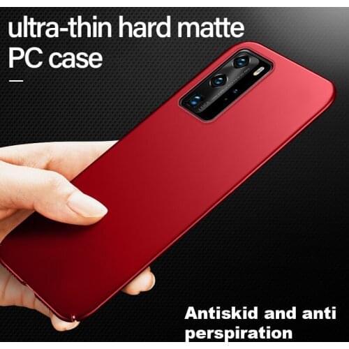 Ultra-thin Hard Matte PC Phone Case For Huawei P40 P30 P20 P10 P9 Lite Pro Psmart Y9 Y7 Y6 9X Luxury Frosted Protection Cover