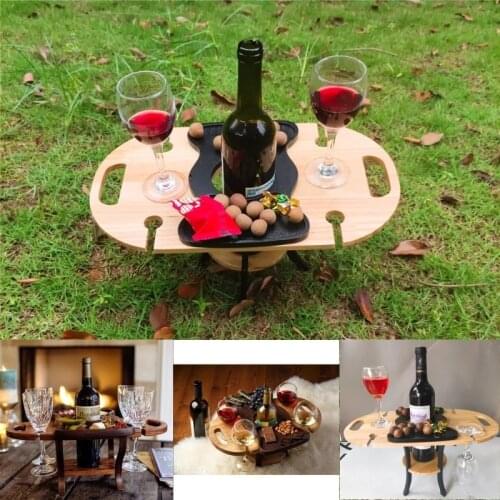Wine Rack Outdoor Dining Small Wine Table Creative Multifunctional Wine Glass Rack Wine Table Splicing Table