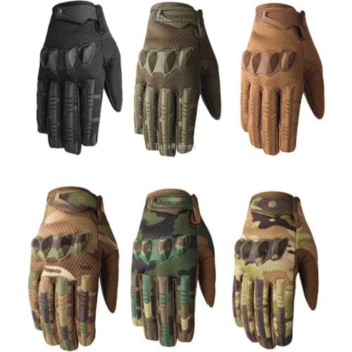Military Tactical Gloves Army Airsoft Hunting Full Finger Climbing Training Gloves Touch Screen Cs Combat Hiking Cycling Gloves