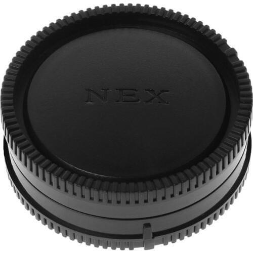 Rear Lens Body Cap Camera Cover Anti-dust 60mm E-Mount Protection Plastic Black for Sony A9 NEX7 NEX5 A7 A7II Jan-12