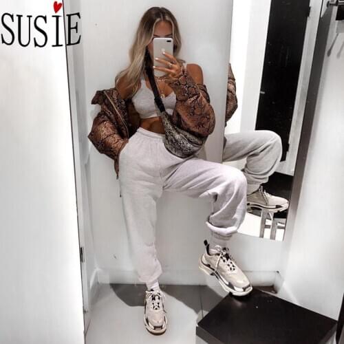 Winter Pants Jogger Hip Hop Streetwear Women Clothes Loose Sweatpants Fleece Warm Trousers High Waist Plus Size Heram Pants