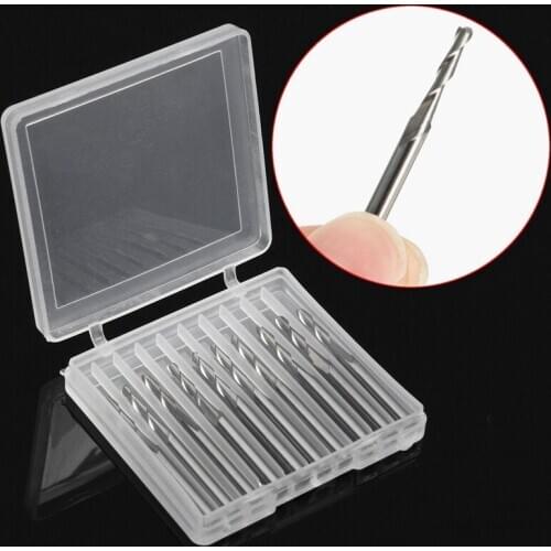 10Pcs/set 38mm Ball End Milling Cutter Mills Router Drill Bits Tool 3.175X2mm Cutting Edge