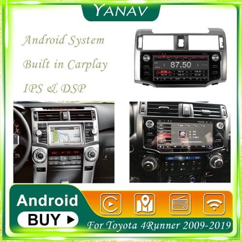 128G Android 10 Car Radio For Toyota 4Runner 2009-2019 GPS Navigation Auto Stereo Receiver Video Multimedia Player with Carplay