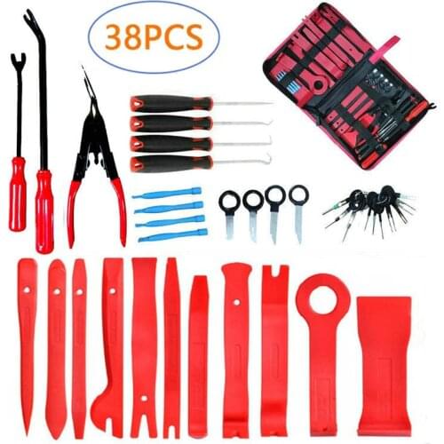 38pcs Hand Tool Set Door Panel Removal Tool Multifunction Removal Tool Kit Auto Car Opening Repair Tool Set