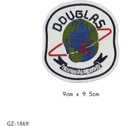 50pcs/Lot Aircraft Embroidery Embroidery Patches Letters Clothing Decoration Accessories Diy Iron Heat Transfer Applique