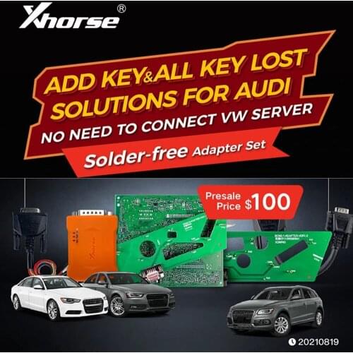 For Audi A4 A5 A6 A7 A8 Q5 Xhorse BCM2 Solder-free Adapter Add Key All Key Lost work with VVDI Key Tool Plus PAD/VVDI2/VVDI Prog