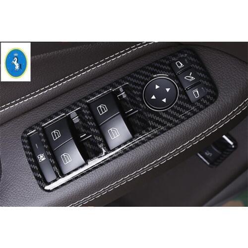 Accessories For Mercedes Benz GLK 2013 - 2017 ML 2012 - 2015 GLE 2015 - 2018 Inner Door Armrest Window Switch Control Cover Trim