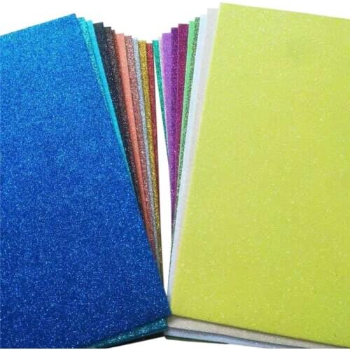 10 Sheets Glitter Foam Paper DIY Craft Gold Powder EVA Spong Paper Scrapbook Material Handmade Wedding Party Decoration Sticker