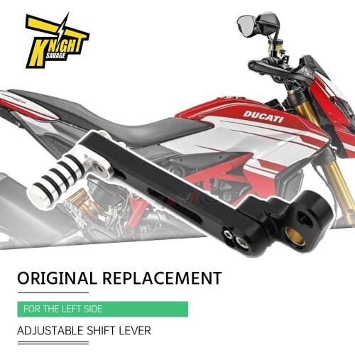 CNC Left Gear Shift Lever For DUCATI 821 939 820 SP Hypermotard Hyperstrada Motorcycle Accessories Shifter Adjustable Heel Pedal