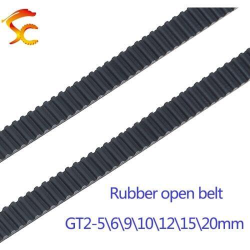 3D Printer Parts 1/2/3M GT2 Synchronous Timing Belt Wide 6mm 2GT-6mm for 3D Printer RepRap Mendel 2GT Belts Pulley Accessories