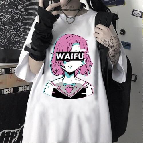 Anime Harajuku Printing Tshirt Men/Momen Oversized Short Sleeve Kawaii T-shirts