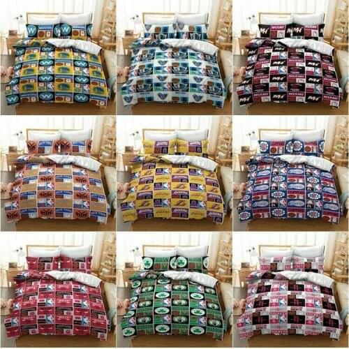 Basketball Team Bedding Set 2/3Pcs Duvet Cover & Pillowcase(s) 3D Printed Quilt Cover Home Textile Gift