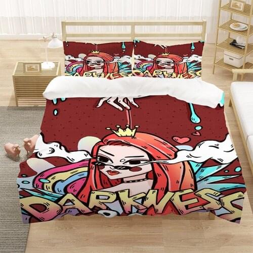 Cartoon Fashion Girl 3D Luxury Bedding Set Kids Adult Duvet Cover Sets Home Textile King Queen Double Full Single Size Dropship