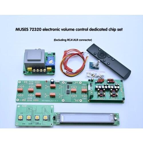 Reference PASS Machine Fever Remote Control Volume Control Board Passive Front Stage RCA Balanced XLR VFD Display MUSE72320