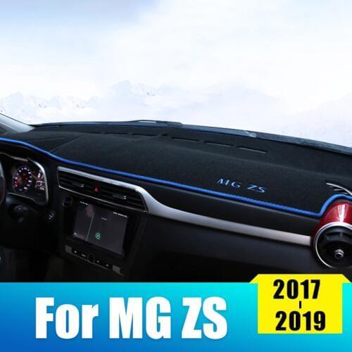 Car Dashboard Avoid Light Pad Instrument Platform Desk Cover Mats Carpets For MG ZS 2017 2018 2019 2020 Auto Styling Accessories