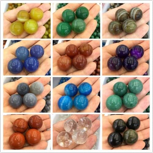Beautiful Small Natural Stone Agate Obsidian Crystal Sphere Ball Healing Crystal Stones Ornaments Home Decoration Gift