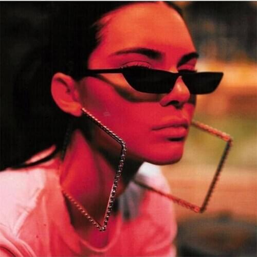 MESTILO 2019 ZA Exaggerated Big Geometric Square Crystal Hoop Earrings For Girls Rhinestone Earring Jewelry Accessories Gifts