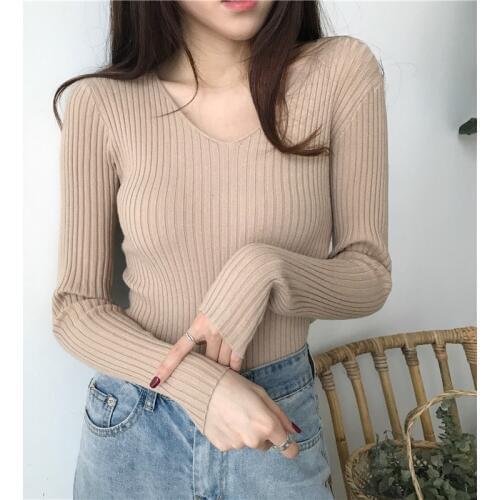 Женские пуловеры с V-образным вырезом Liva girl China At AliExpress