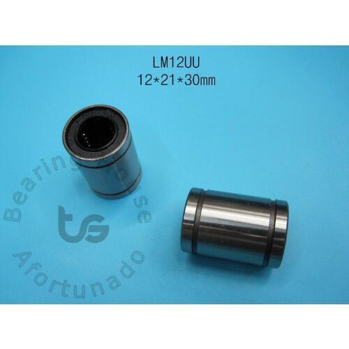 LM12UU bearing 12x21x30mm 10pcs/lot LM12UU 12mm 12mm Linear Ball Bearing Bush Bushing