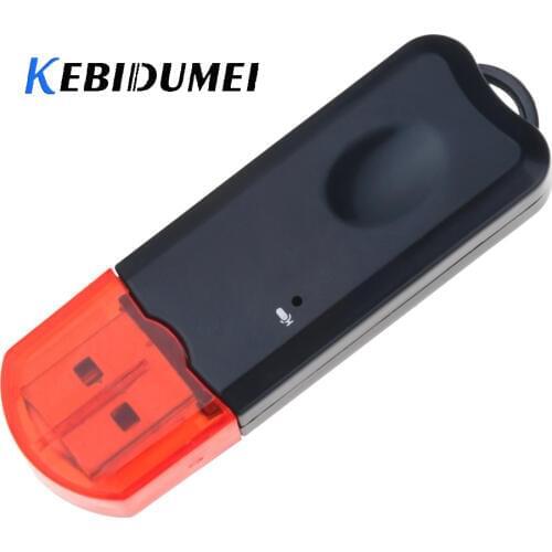 Kebidumei Mini USB Bluetooth 2.1 Adapter Music Receiver USB Bluetooth Player Adapter Handsfree Car kit for PC Computer