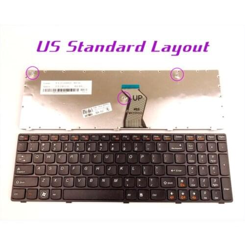 New US Layout Keyboard for LENOVO 25-011429 G560-0679 MP-09F83US-6861 25009755 25-009755 Laptop/Notebook With Frame