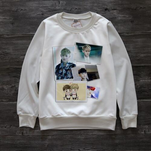 2021 NEW EXO Kpop TAO 3D Cartoon Parint Winter Round Neck Hoodies Women/Men Fans Streetwear Sweatshirts Harajuku Female Clothes