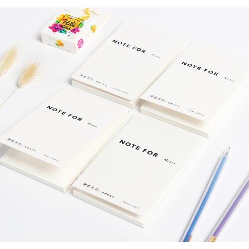New classic portable office school memo pad stationery supplies,white person note pad,3 kinds:grid,blank,line