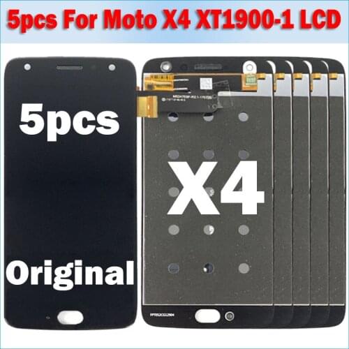 Wholesale 5pcs/Lot For Motorola Moto X4 Display XT1900 XT1900-1 XT1900-4 XT1900-7 Display Touch Screen Digitizer for Moto X4 lcd