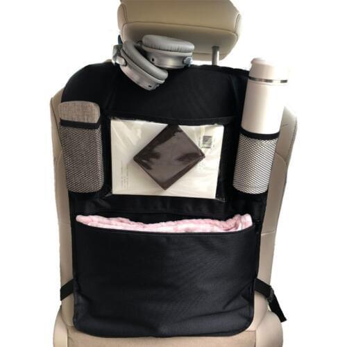Car Back Seat Organizer Front Seat Storage Kids Pocket Bag Auto Travel Kick Mat P31B