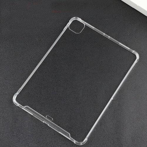 Shockproof Clear Transparent PC Back TPU Bumper Scratch Protection Case Cover for iPad Pro 11" 2020 release