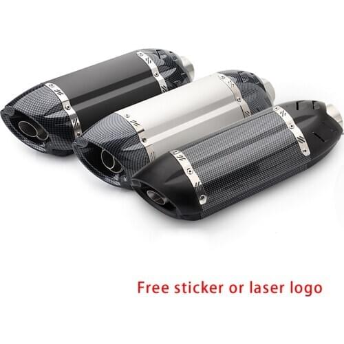 Universal 51mm Motorcycle Exhaust Muffler Pipe Escape Moto With DB Killer For Z800 Devil Monster 796 Modified Exhaust Pipe