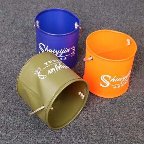 Thicken Portable Folding Bucket Outdoor Camping Fishing Bucket Car Storage Box Car Wash Mop Bucket Cleaning Tool