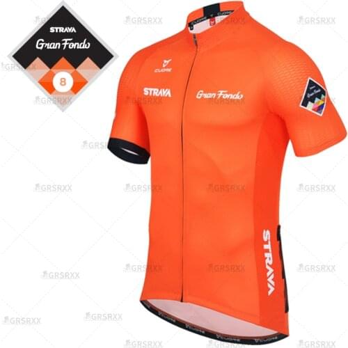 STRAVA 2021 Summer Cycling Jersey Premium Short Sleeve Pro Team Cycling Shirts Male Anti- UV Mountain Bike Downhill Bicycle Wear