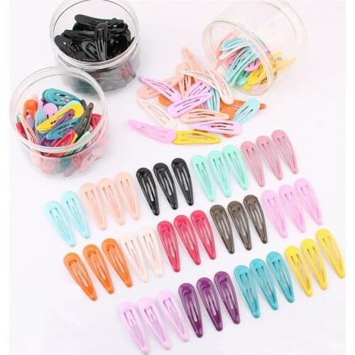 40Pcs/Set Korean Style Women Hair Clip Candy Color Headwear Dripping Hairpin Cute Hairclip Shiny Barrette Girls Hair Accessories