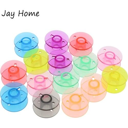 10/50Pcs Sewing Bobbins Spools Plastic Sewing Machine Thread Bobbins Colorful Spool Bobbins for Embroidery Sewing Needlework
