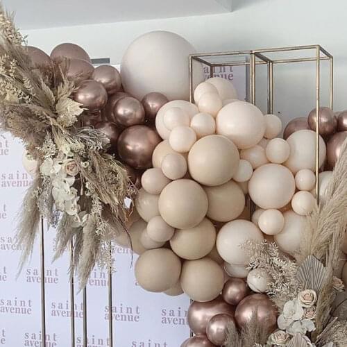 16 Feet Baby Shower Balloon Garland Nude Gold Brown Later Ballons Arch Happy Birthday Party Kit Decor Supplies Boy Girl