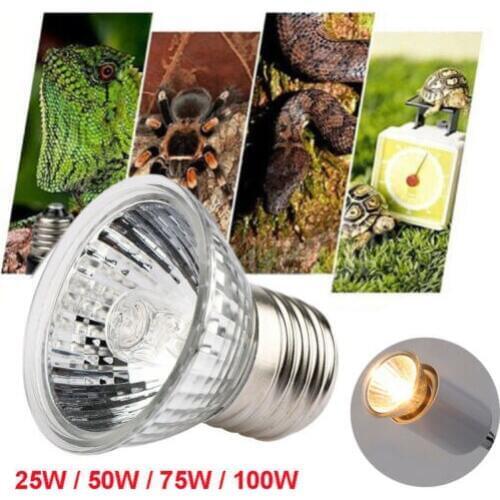 25-100W UVA+UVB Heat Emitter Lamp Bulb Light Heater Pet Reptile Turtle Brooder