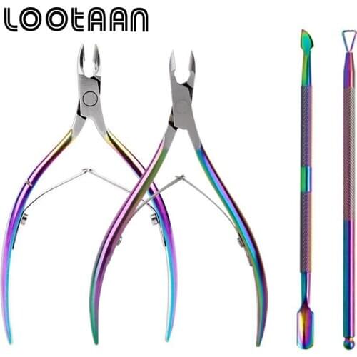 3 Pcs Set Nail Art Clipper Cutter Nail Cuticle Scissors Fingernail Toenail Cuticle Nipper Trimming Tool Dead Skin Remover Pusher