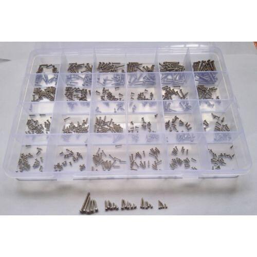 720pcs M1/M1.2/M1.4/M1.5/M1.7 Phillips Round Head Self Tapping Screw Assortment