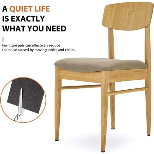 9PCS Self Adhesive Anti Slip Pad Felt Furniture Feet Leg Chair Felt Anti Vibration Buffer wooden floor Protectors Cuttable