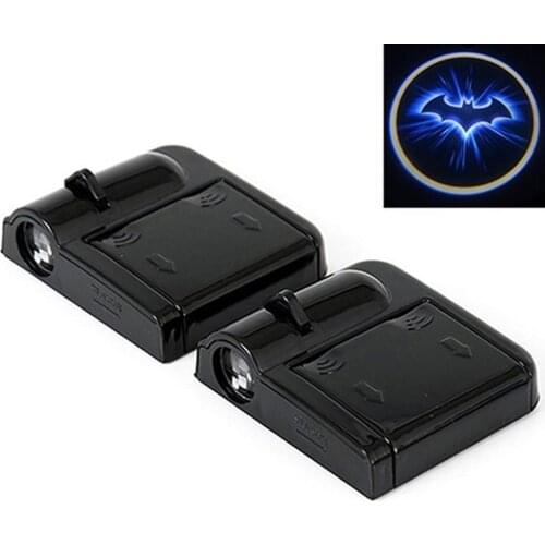 Wireless Car Bat Logo Door Decor Light Shadow LED Welcome Laser Projector Lamp Interior Car Accessory