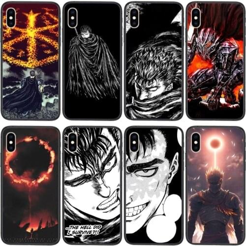 Black Bumper Soft Precio Berserk Guts Anime For Xiaomi Mi11 M10 Mi10I Mi10S Mi10T Mi9 CC9 Note10 Poco F3 X3 Lite Pro Ultra NFC
