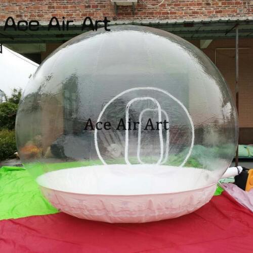 Cheap inflatable transparency bubble tent inflatable bubble clear dome tent for outdoors