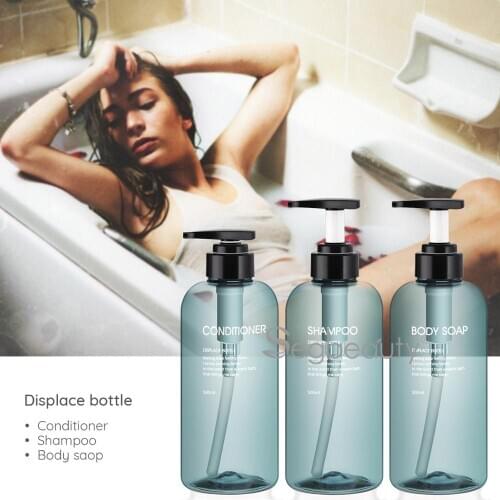 Segbeauty 3pcs Soap Dispenser Bottle 300ML/500MLHand Sanitizer Bottle Cosmetics Shampoo Body Wash Lotion Bottle Outdoor Tools