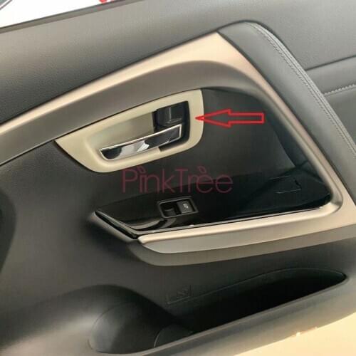 For Mitsubishi Pajero Sport 2020 Chrome Inner Door Handle Catch Cover Bowl Cup Trim Decoration Car Styling