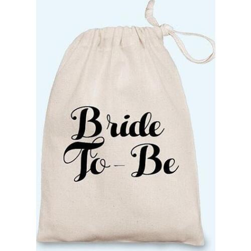 Personalized Bride To Be bridal shower Hen party pouches wedding favor gift Muslin bags Bachelorette Hangover recovery emergancy