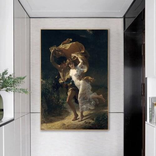 Famous Painting "The Storm" Canvas Painting Posters and Prints Canvas Painting Wall Art Picture for Living Room Home Decoration