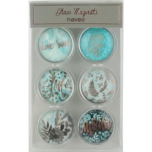 Colorful Ocean Series Office Accessories Glass Whiteboard Fridge Magnet Stick Magnetic Stickers Funny Gift Stationery 6pcs